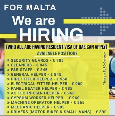 malta jobs vacancies.